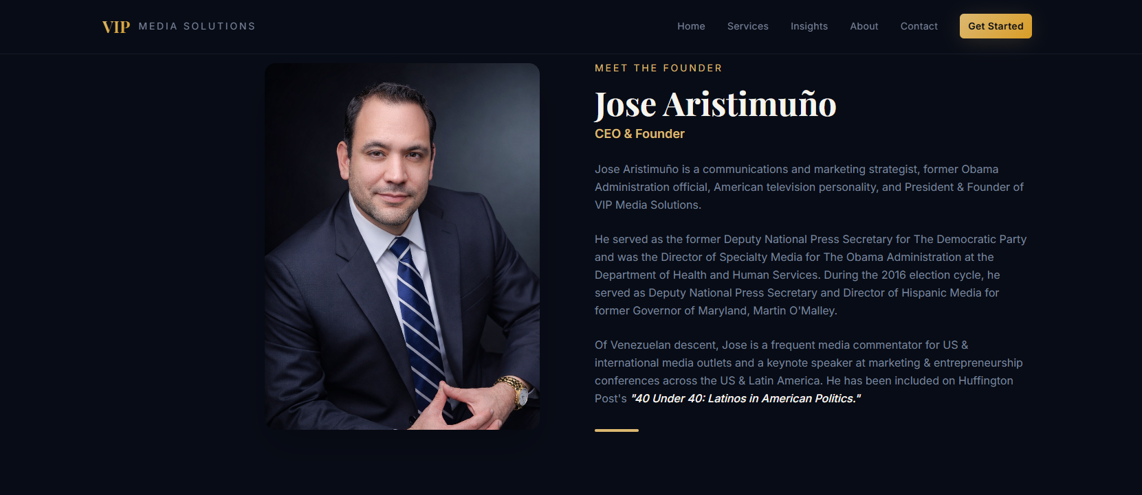 “Meet the Founder” — perfil de Jose Aristimuño, CEO & Founder