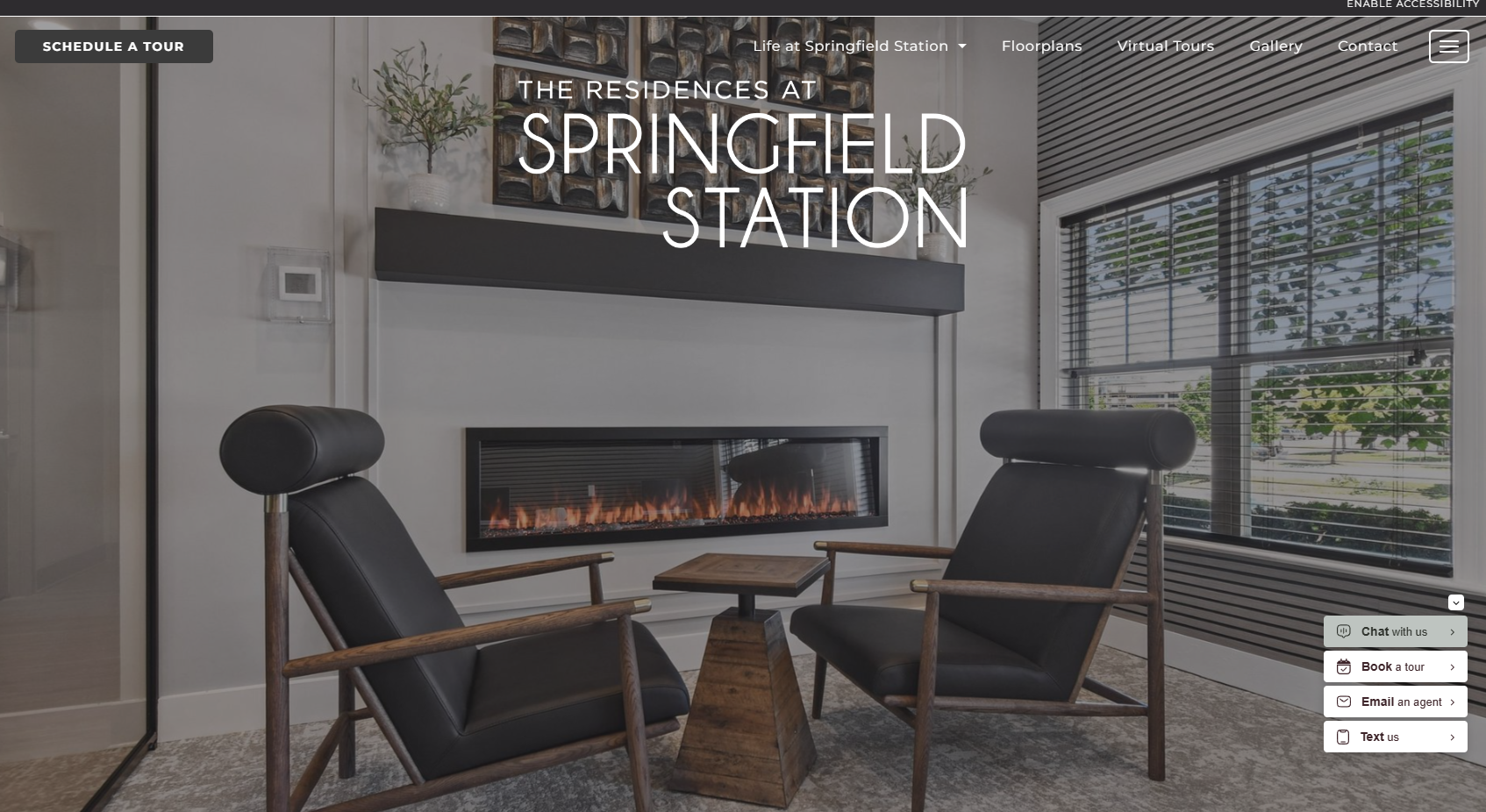 Hero del sitio The Residences at Springfield Station