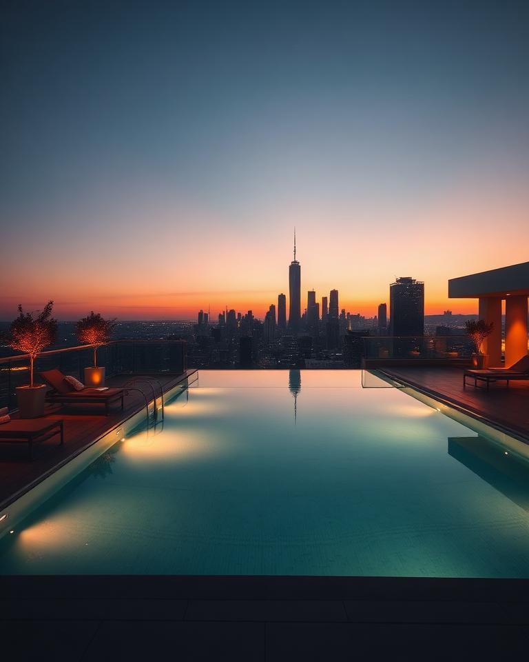 Rooftop pool